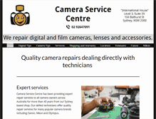 Tablet Screenshot of cameraservicecentre.com.au